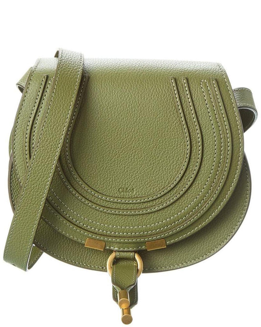 Chloé Marcie Small Leather Saddle Bag