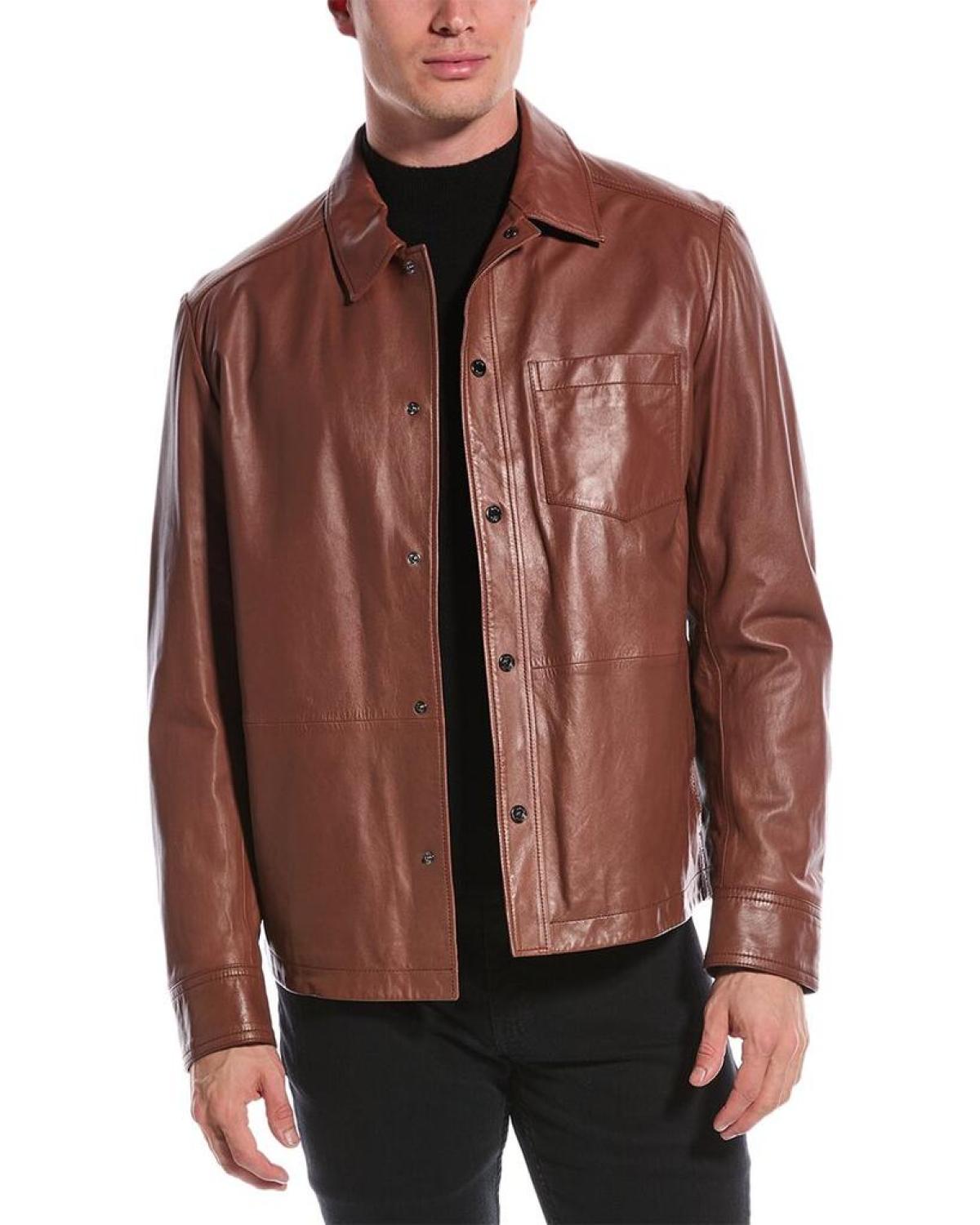 Hugo Boss Myshirt Leather Shirt