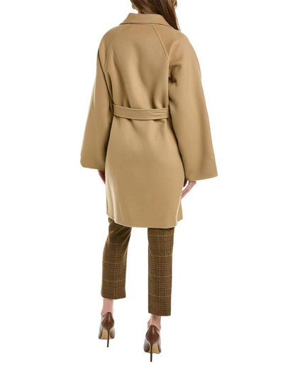 Michael Kors Collection Melton Wool Bathrobe Coat