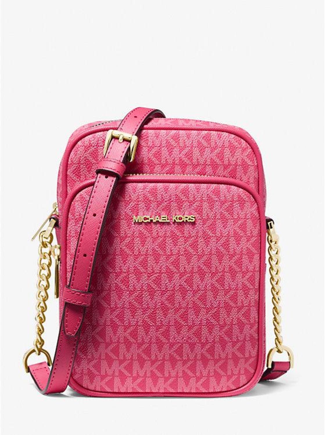 Jet Set Travel Medium Signature Logo Crossbody Bag