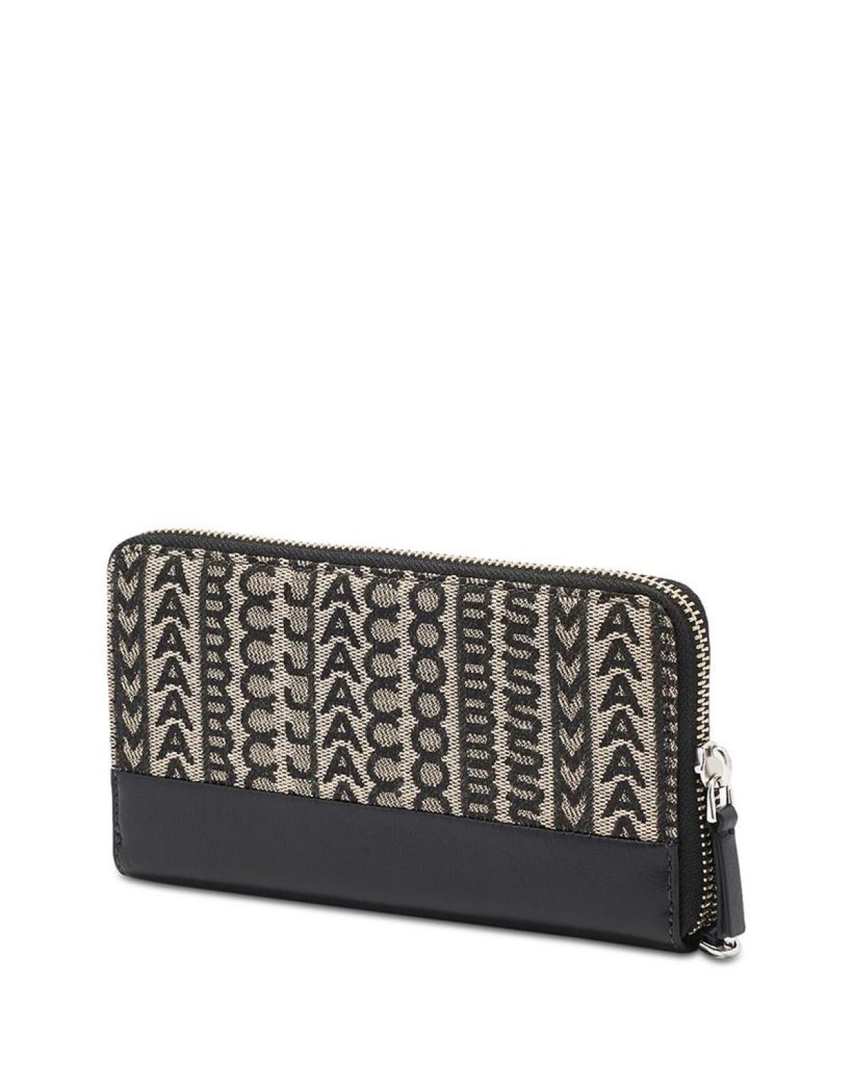 The Monogram Jacquard Continental Wristlet Wallet