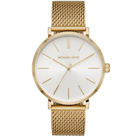 Men's Auden Quartz Three-Hand Gold-Tone Mesh Watch 42mm