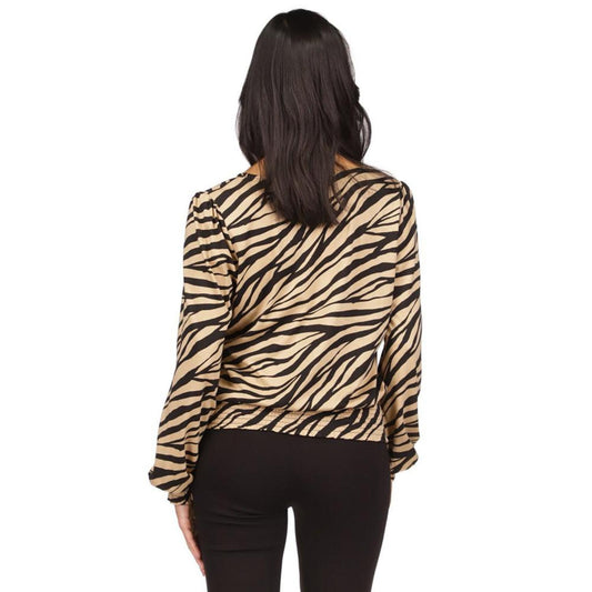 Women's Animal-Print Smocked-Hem Top, Regular & Petite