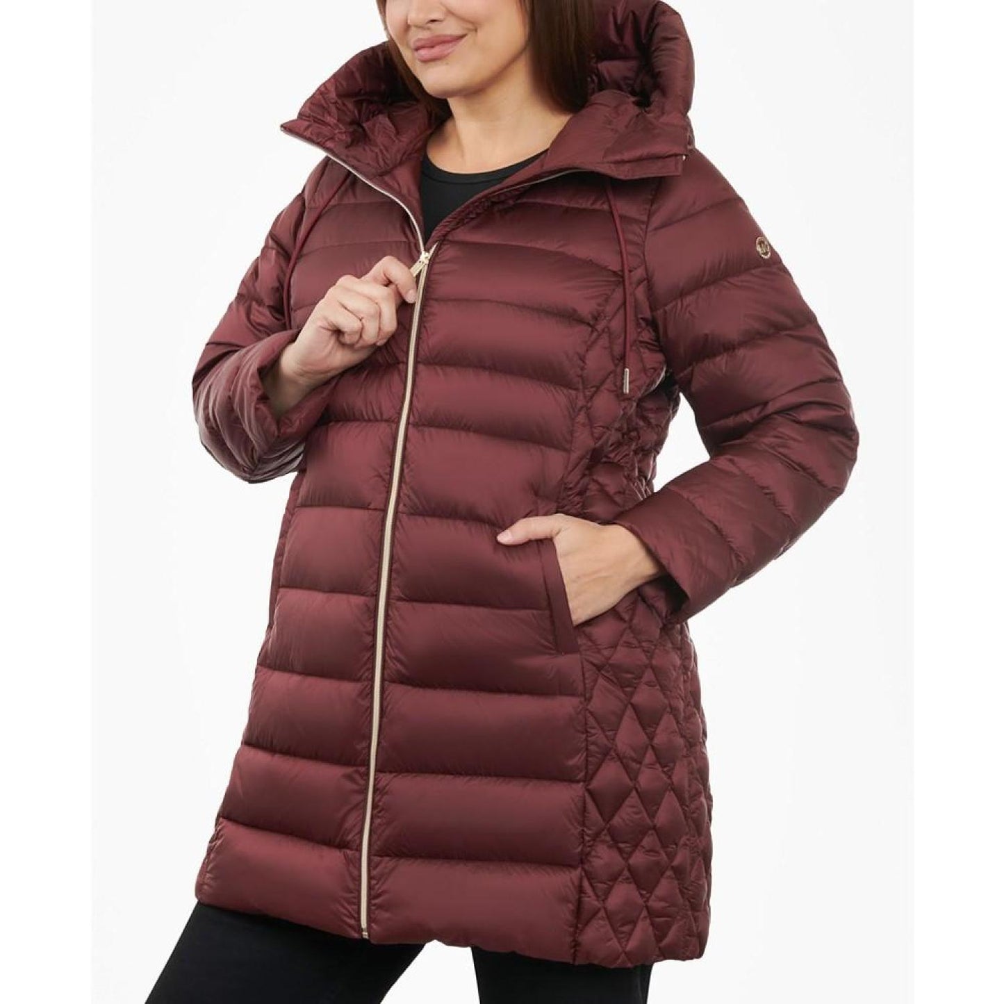 Women's Plus Size Hooded Down Packable Puffer Coat