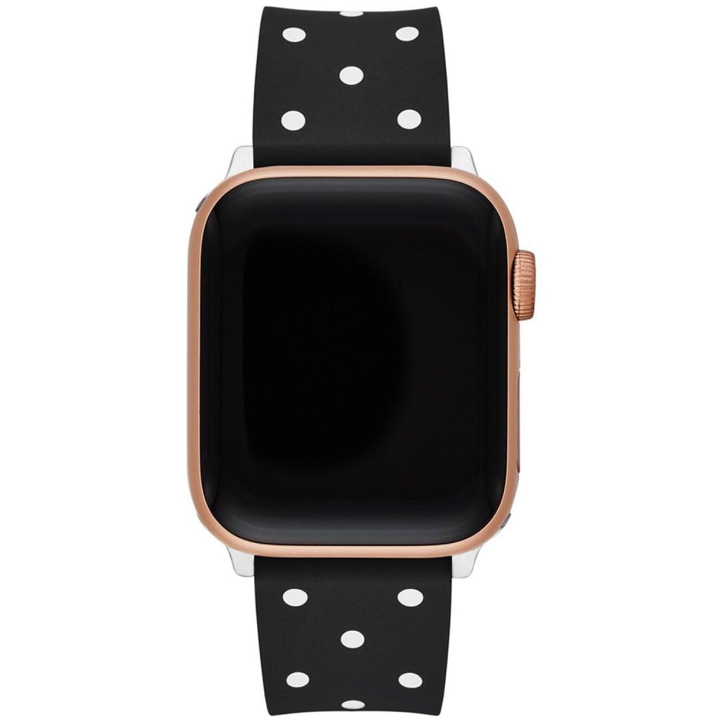 Black Polka Dot Silicone 38/40mm Band for Apple Watch®