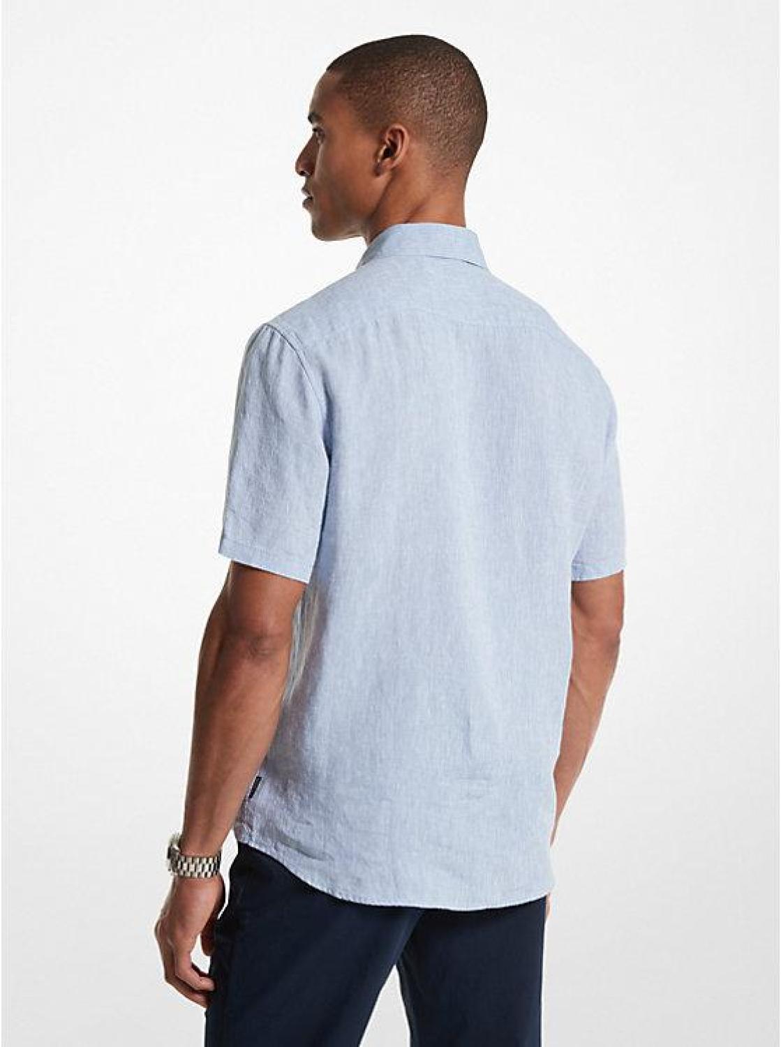 Slim-Fit Linen Shirt