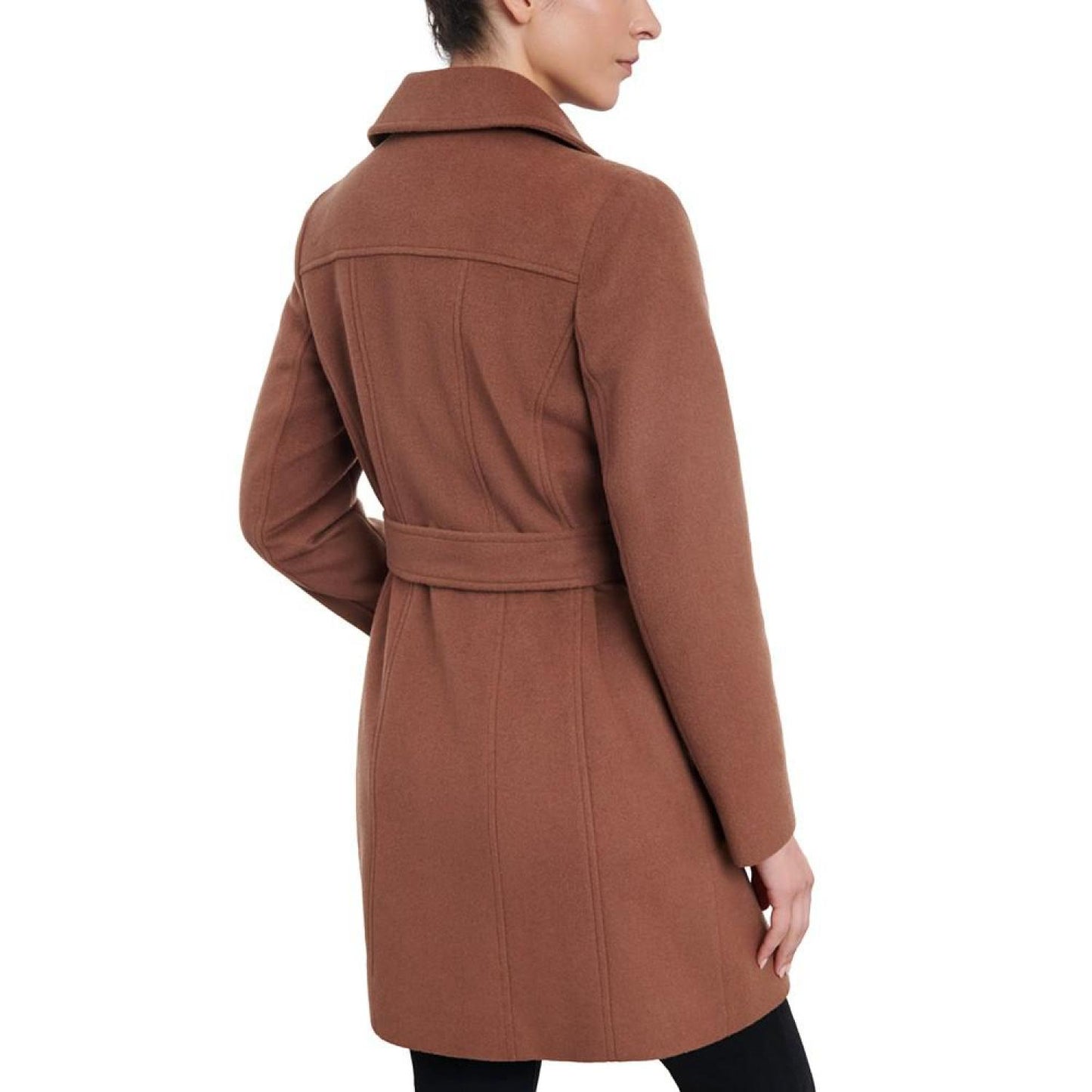 Women's Asymmetric Wool Blend Wrap Coat