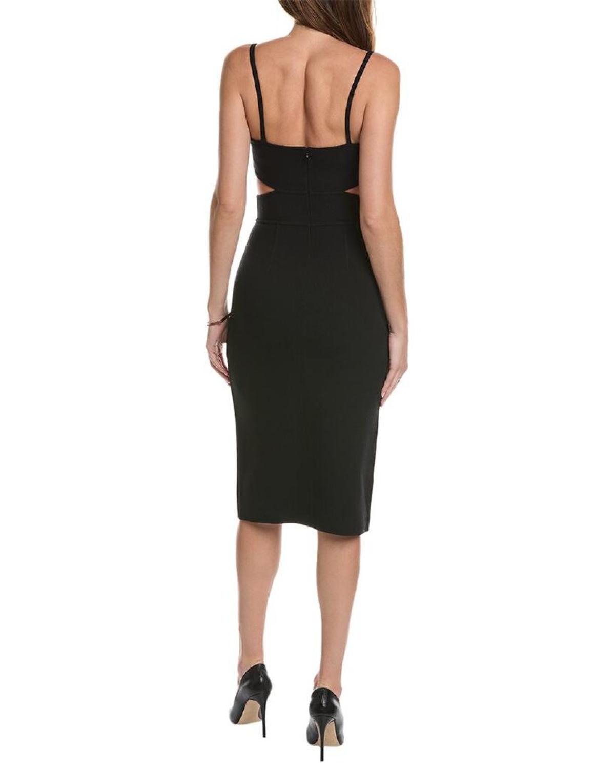 Michael Kors Collection Cutout Wool-Blend Sheath Dress