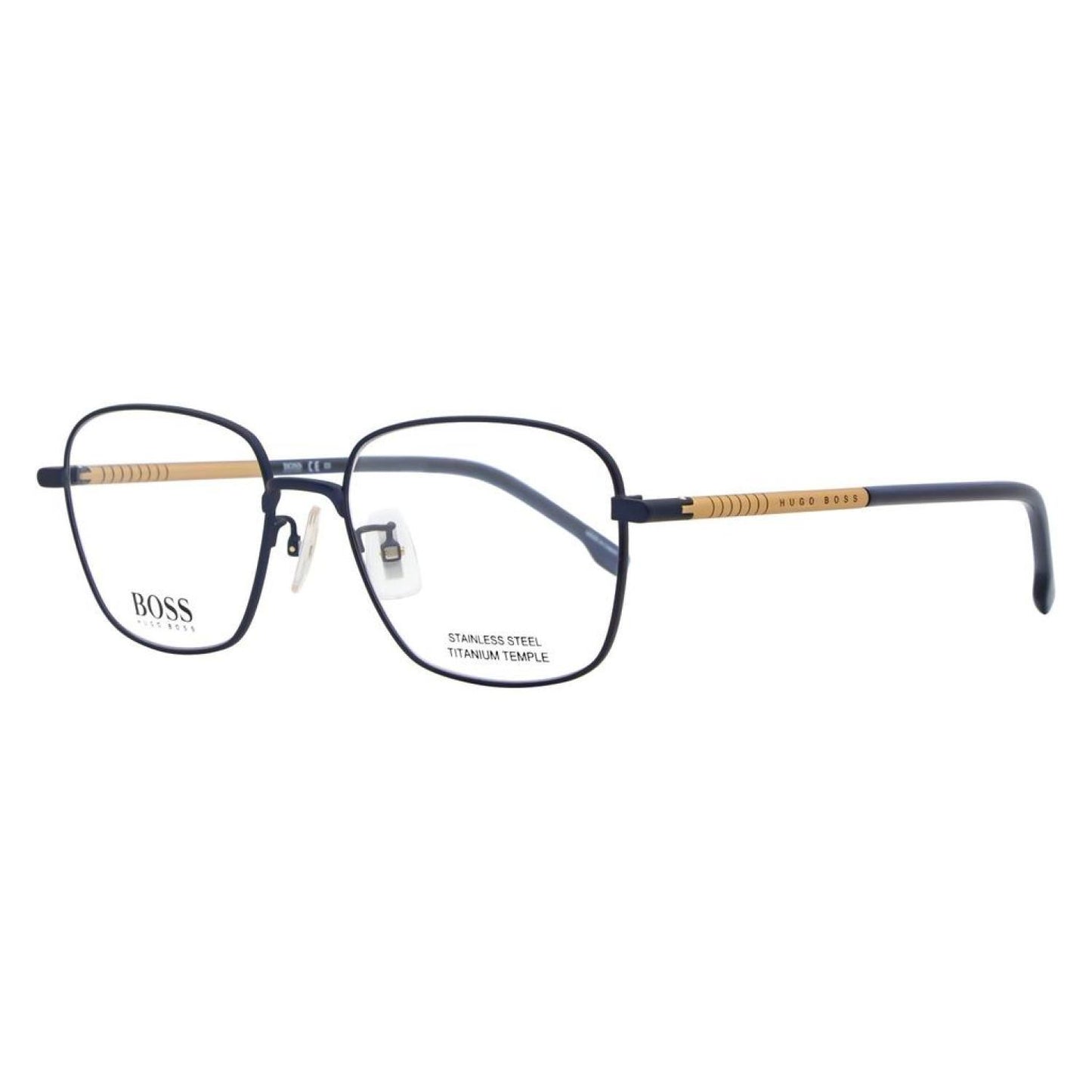 Hugo Boss Square Eyeglasses BOSS1143/F Fll Matte Blue 55mm 1143/F