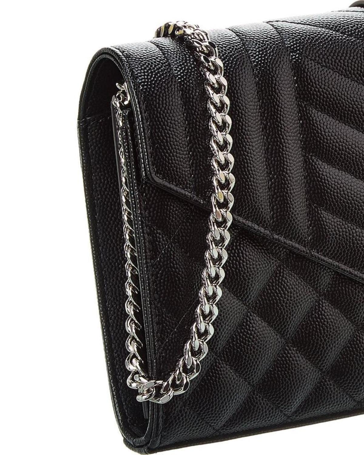 Saint Laurent Chain Wallet Leather Crossbody