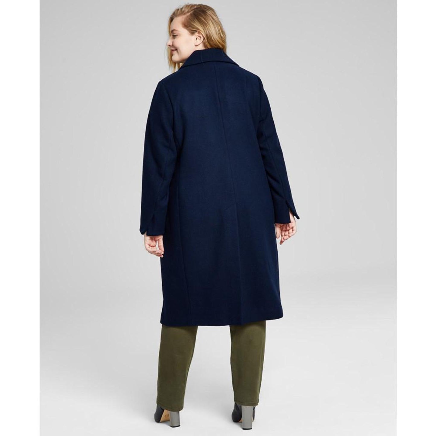 Women's Plus Size Single-Breasted Coat, Created for Macy's