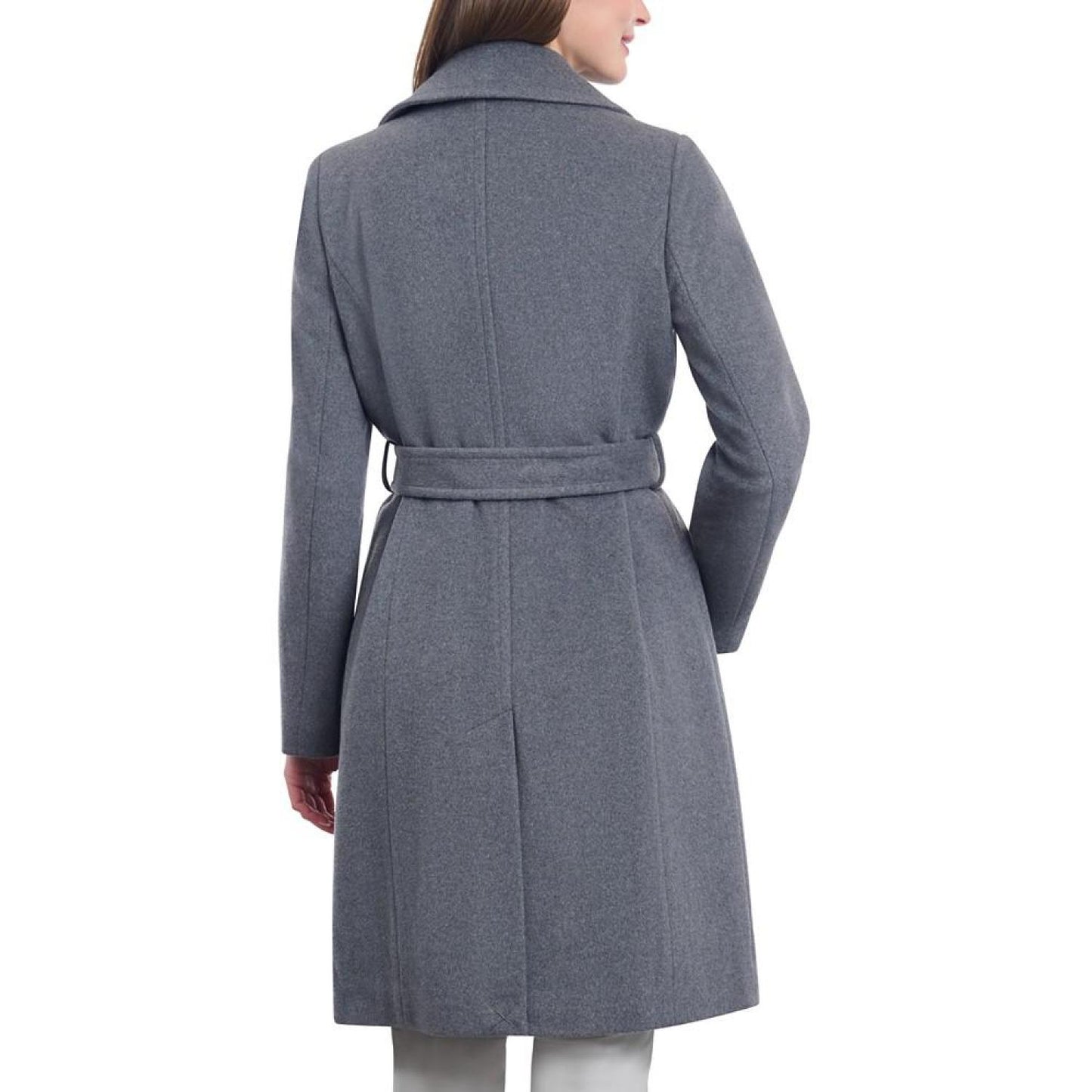 Women's Wool Blend Belted Wrap Coat