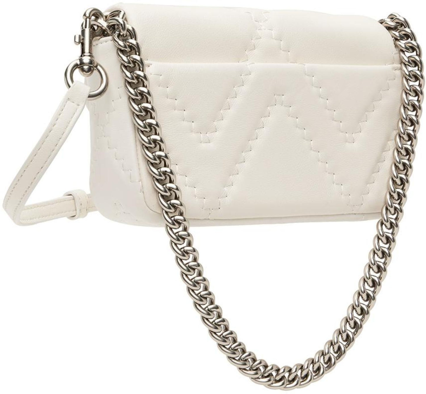 White Mini 'The Quilted Leather J Marc' Shoulder Bag