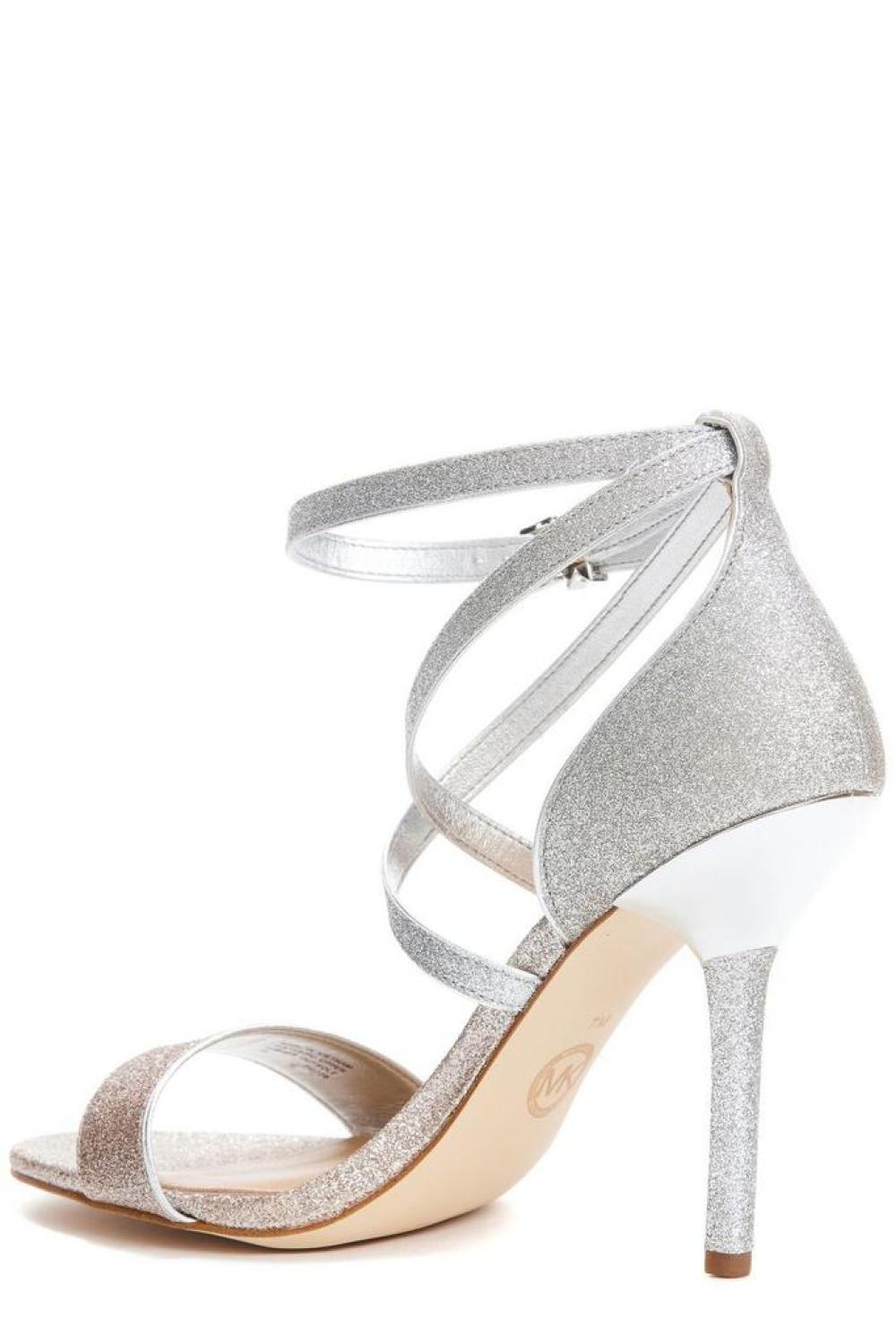 Michael Michael Kors Astrid Crossover Strap Glitter Sandals