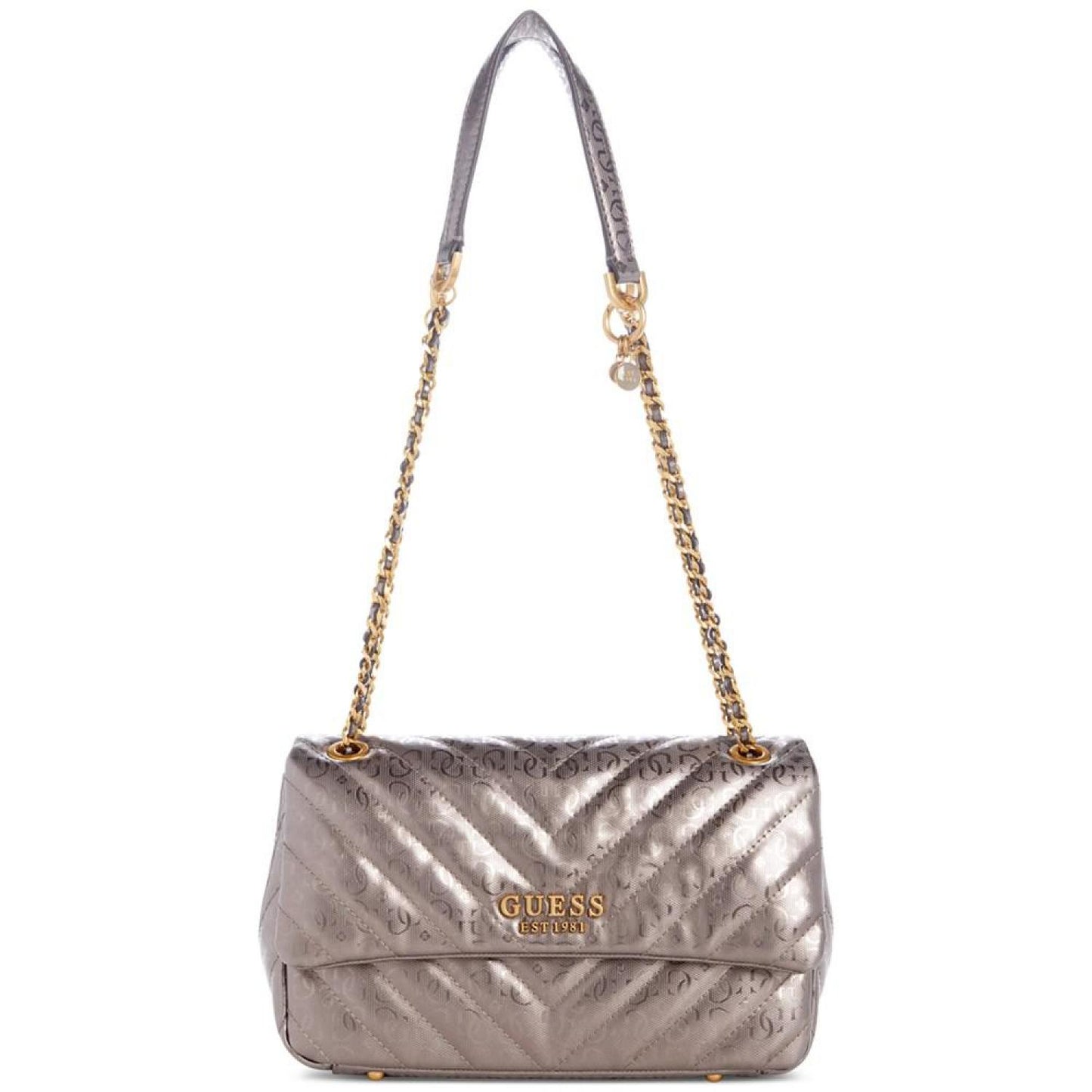 Jania Quilted Metallic Small Convertible Crossbody