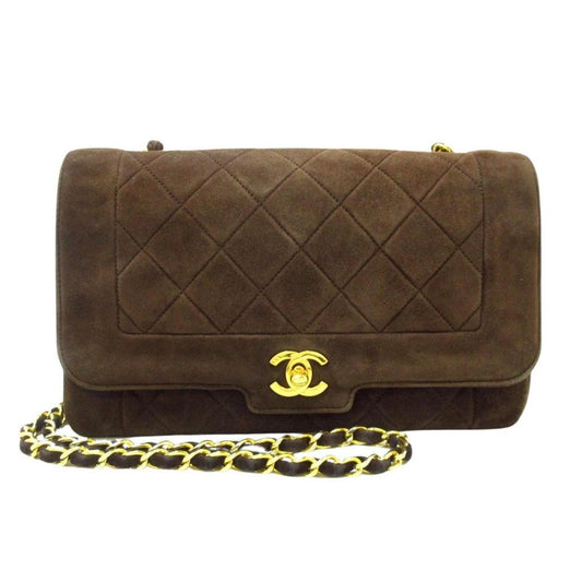 Chanel Matelassé  Suede Shoulder Bag (Pre-Owned)