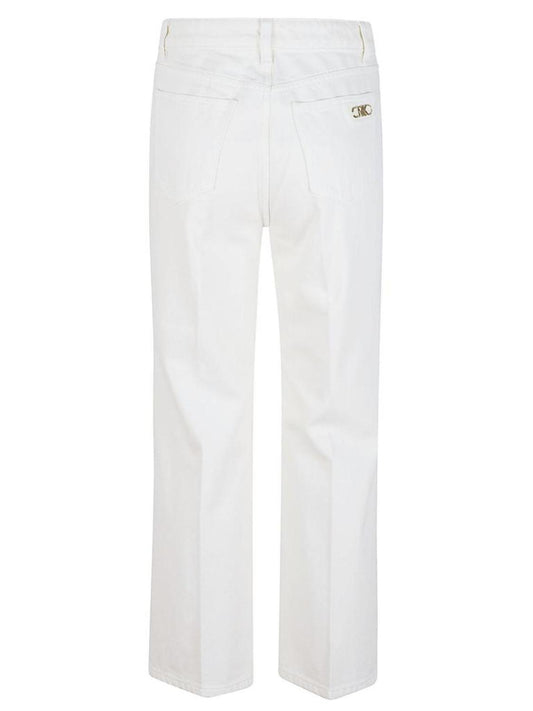 Michael Michael Kors Logo Detailed Straight Leg Jeans