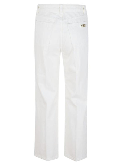 Michael Michael Kors Logo Detailed Straight Leg Jeans