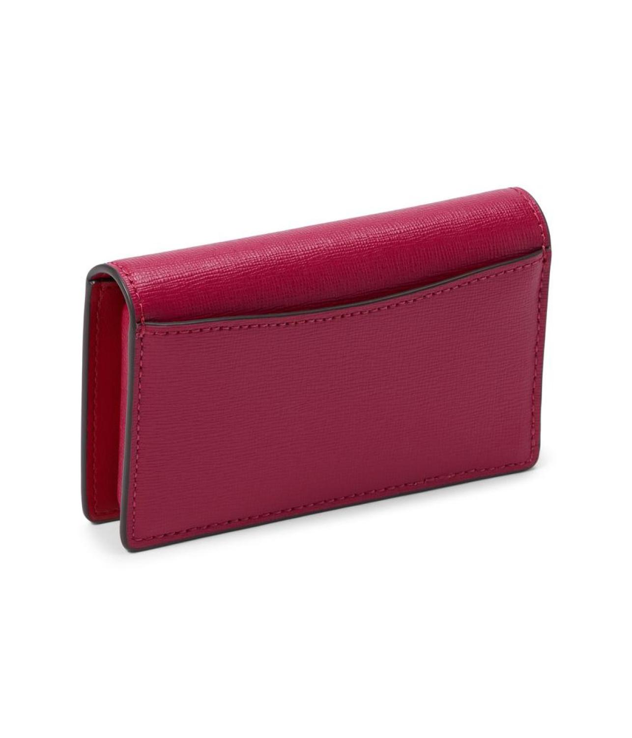 Pitter Patter Smooth Leather Small Bifold Snap Wallet