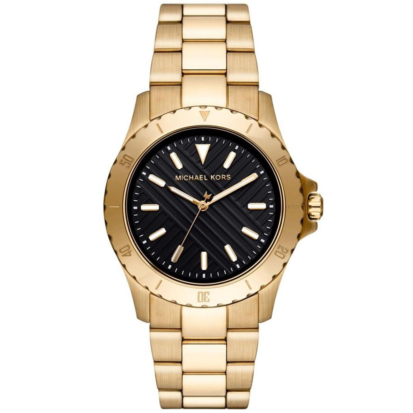 Men's Everest Three-Hand Gold-Tone Stainless Steel Bracelet Watch, 40mm