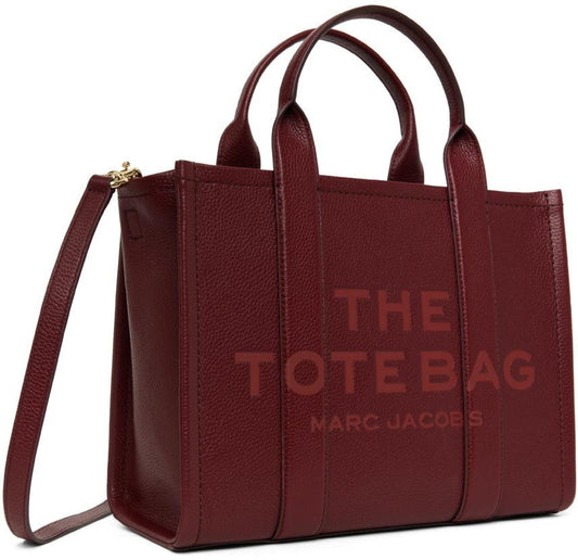 Burgundy 'The Leather Medium' Tote