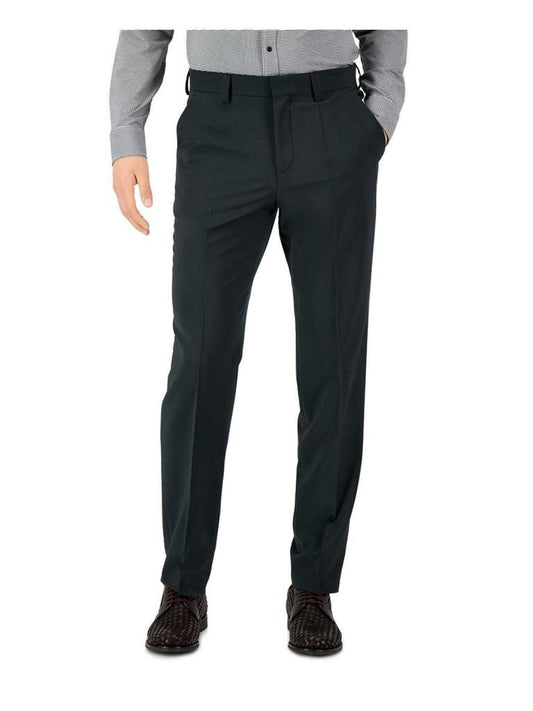 Mens Wool Blend Super Flex Suit Pants