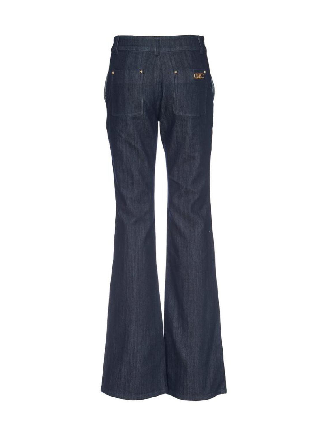 Michael Michael Kors Logo Plaque Bootcut Jeans