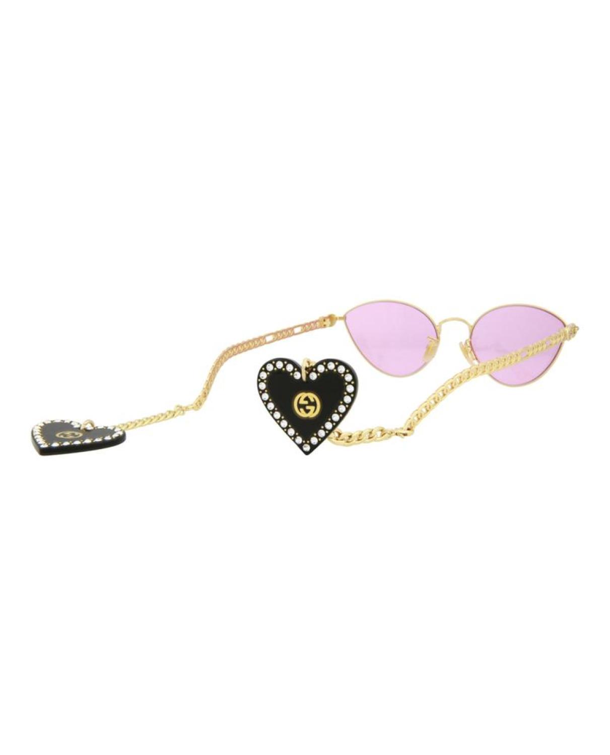 Cat Eye-Frame Metal Sunglasses