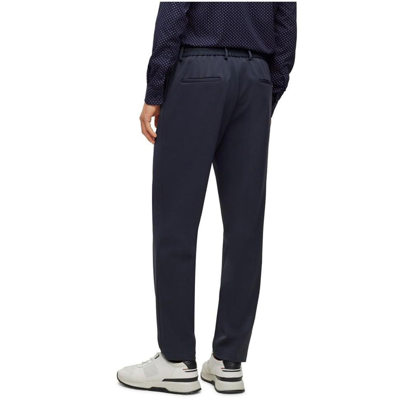 Men's Micro-Patterned Performance Slim-Fit Trousers