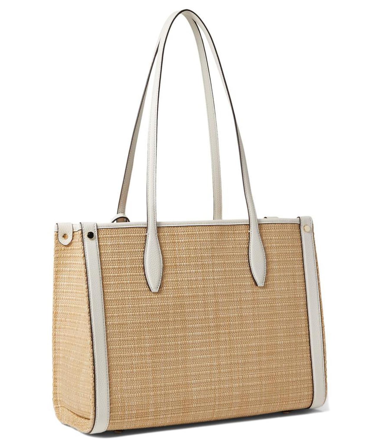 Market Woven Straw Medium Tote