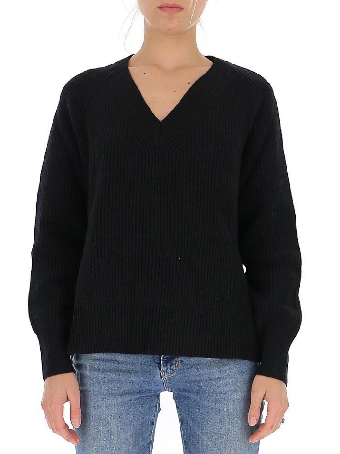 Michael Michael Kors V-Neck Ribbed Sweater