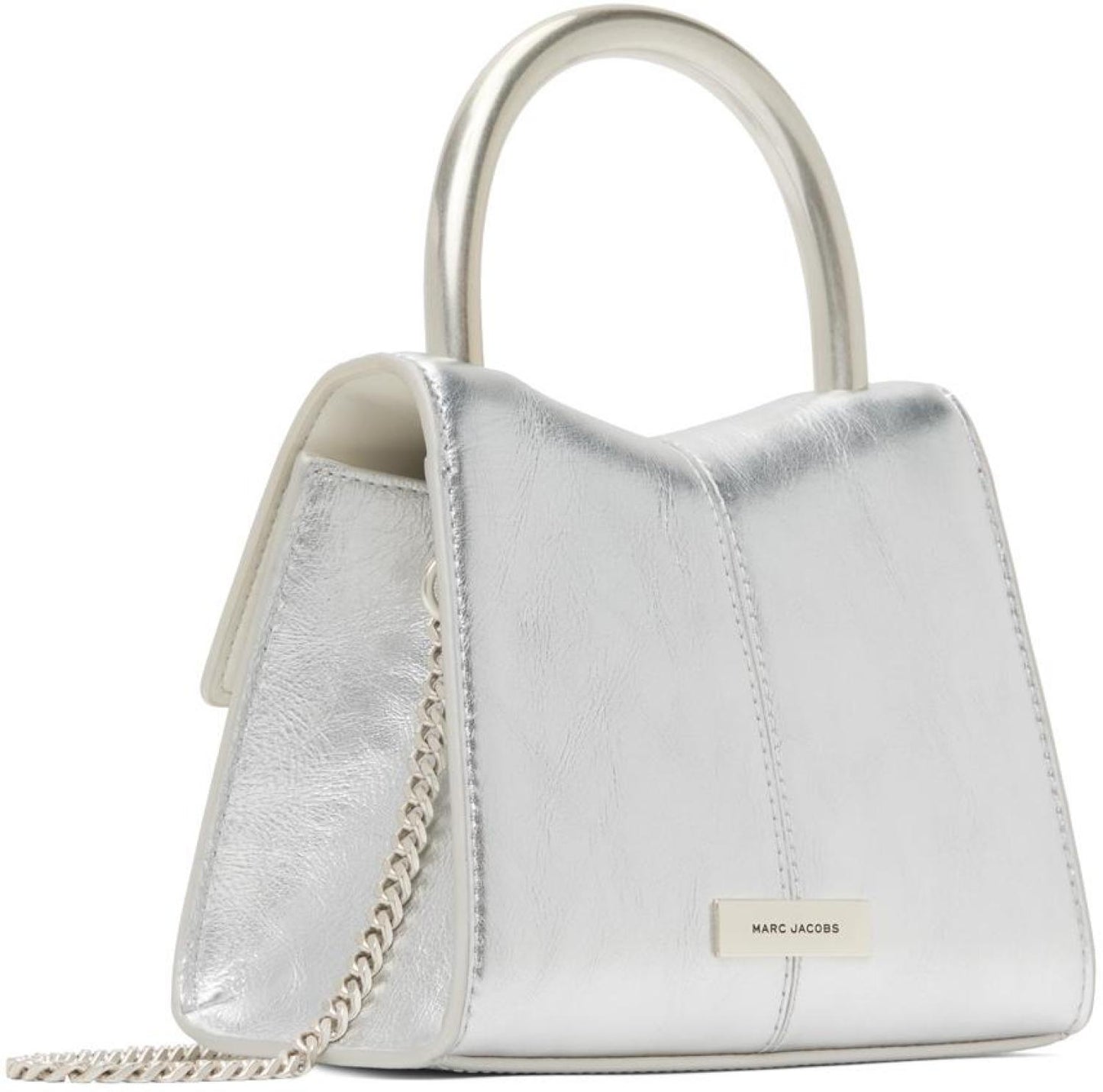 Silver 'The St. Marc Mini' Top Handle Bag