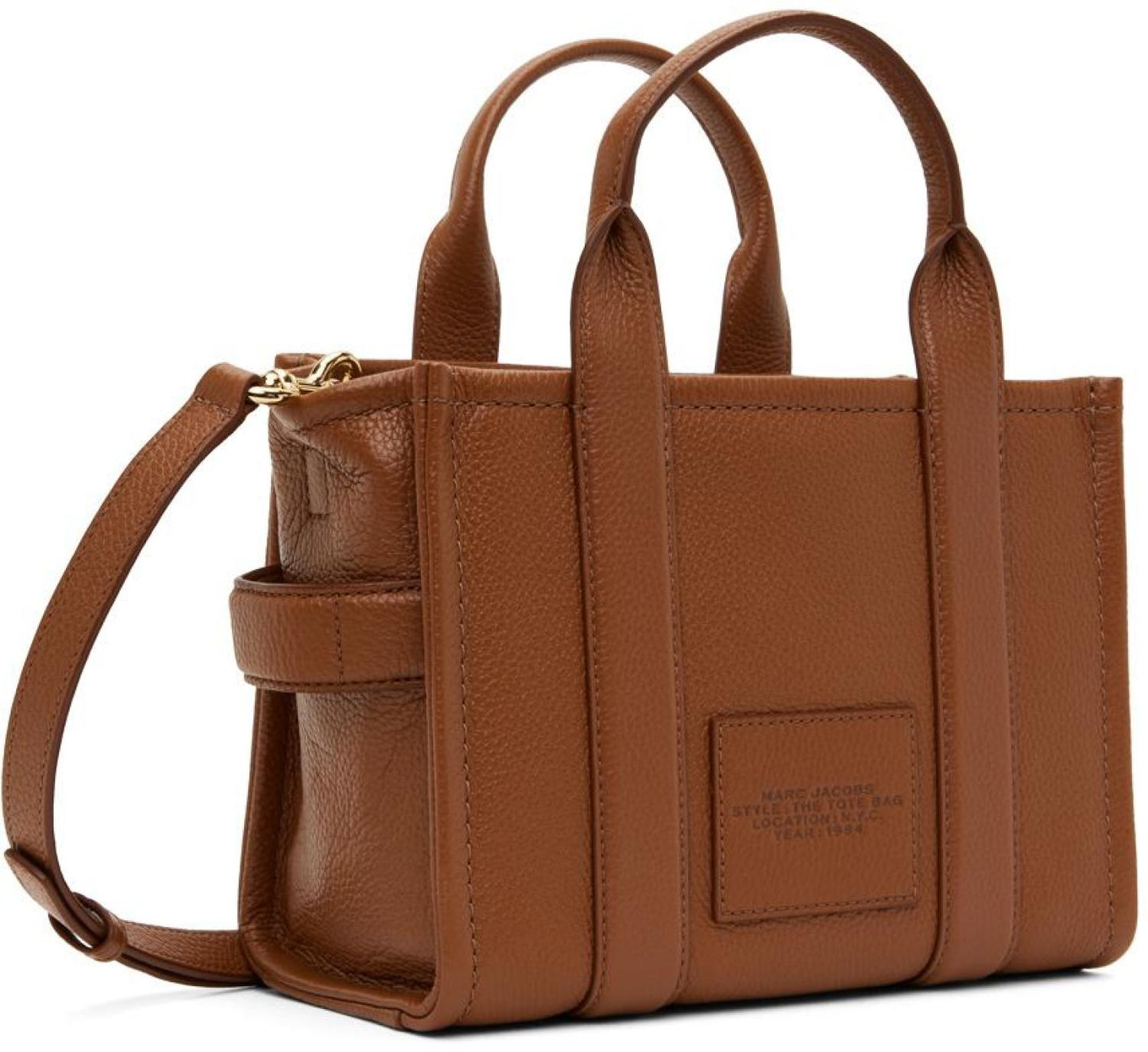 Brown 'The Leather Small Tote Bag' Tote