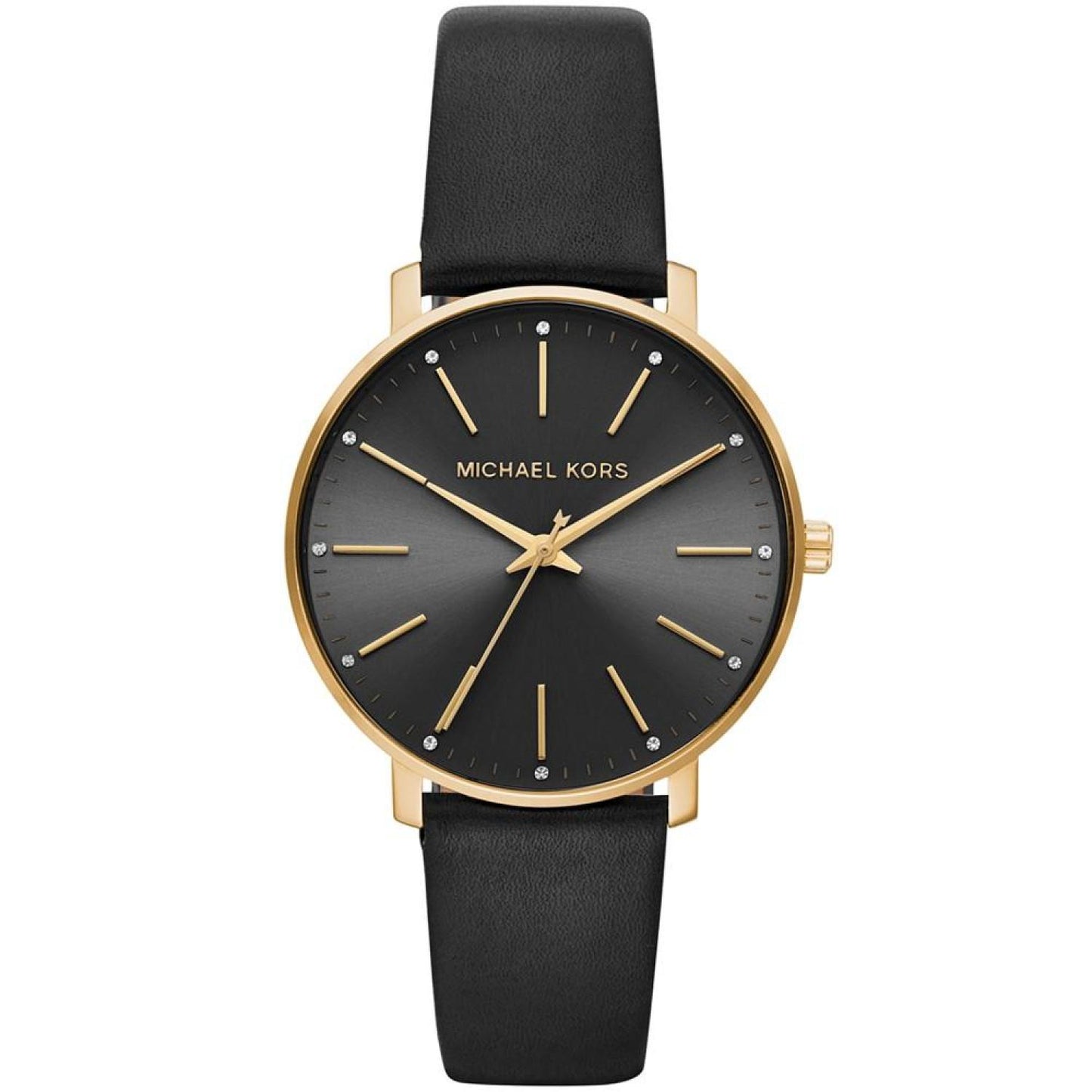 Women's Pyper Black Leather Strap Watch