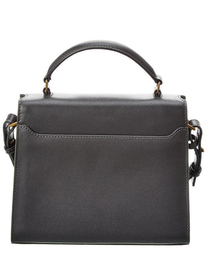 Saint Laurent Cassandra Mini Leather Shoulder Bag