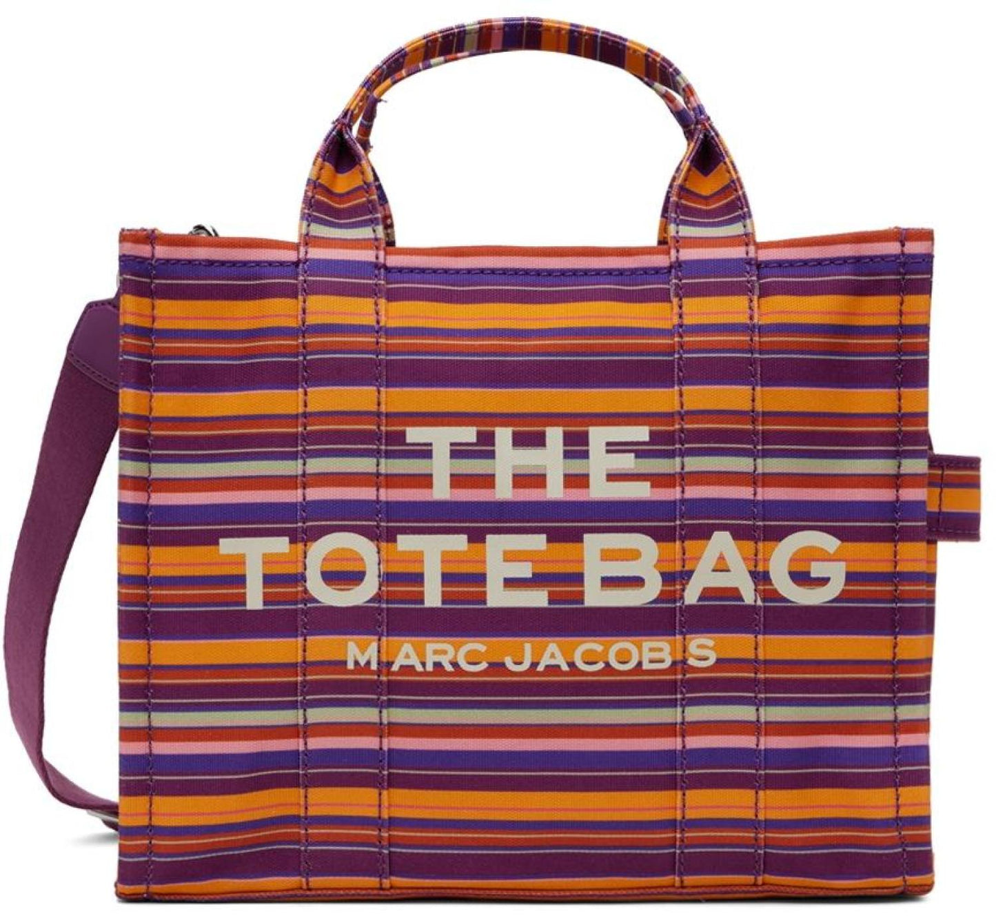 Purple Medium 'The Stripe Traveler Tote' Tote