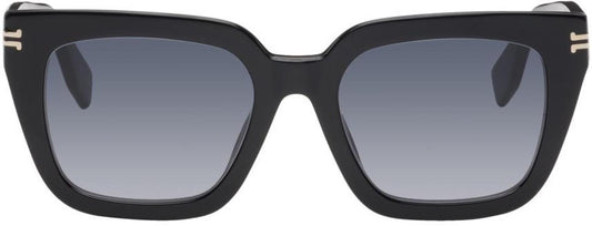 Black Icon Edge Oversized Sunglasses