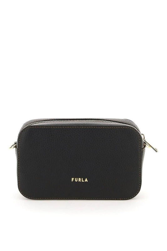 Furla Logo-Plaque Zipped Mini Crossbody Bag