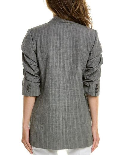 Michael Kors Pinstripe Crush Wool Blazer