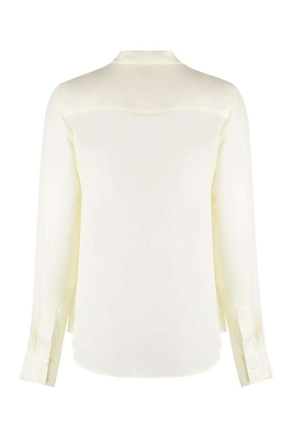 Michael Michael Kors Tie-Neck Buttoned Blouse