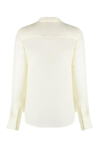 Michael Michael Kors Tie-Neck Buttoned Blouse