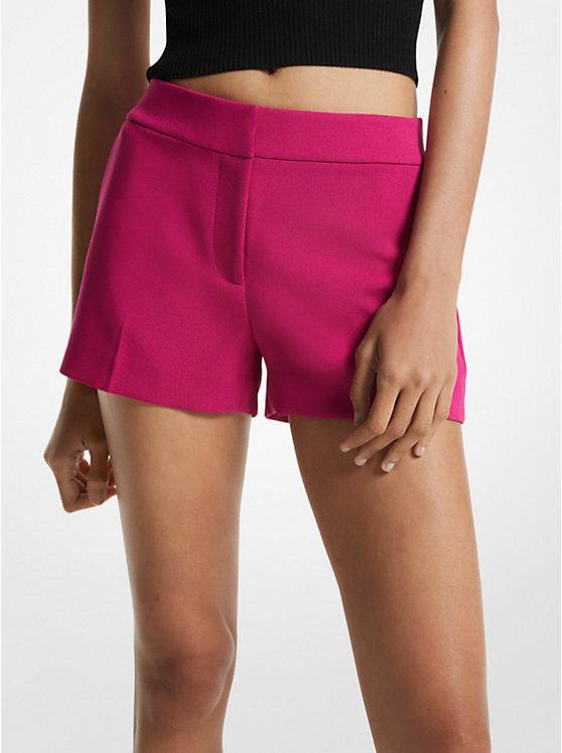 Stretch Crepe Shorts