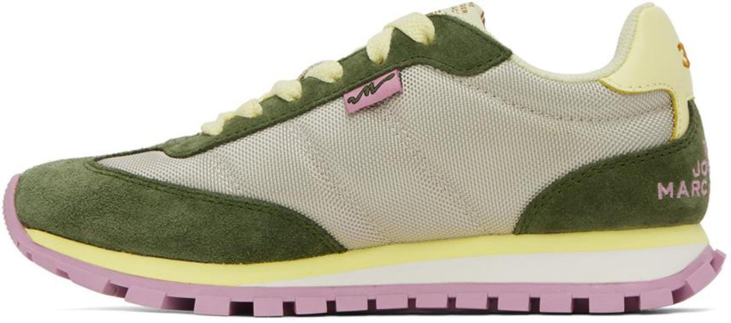 Green & Pink 'The Jogger' Sneakers