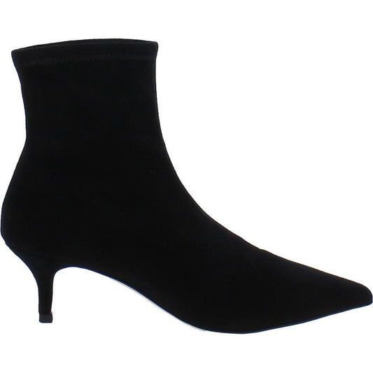 Jade Womens Pointed Toe Leather Booties