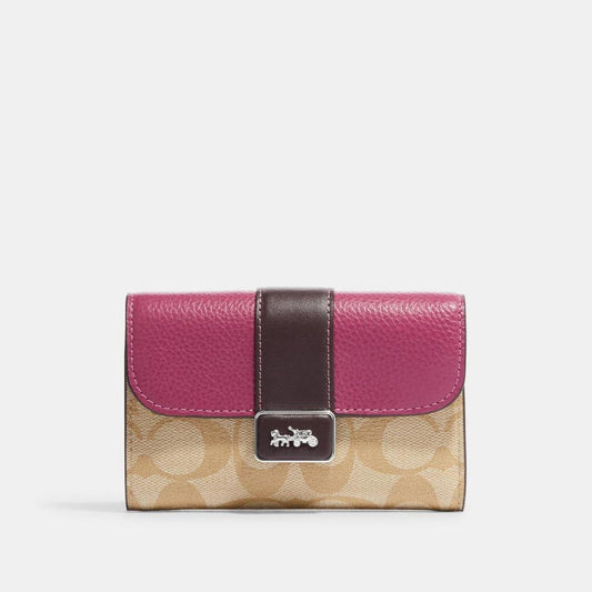 Coach Outlet Medium Grace Wallet In Signature Canvas