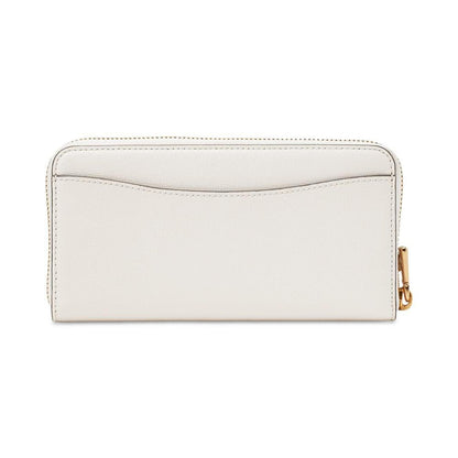 Morgan Bow Embellished Saffiano Leather Continental Wallet