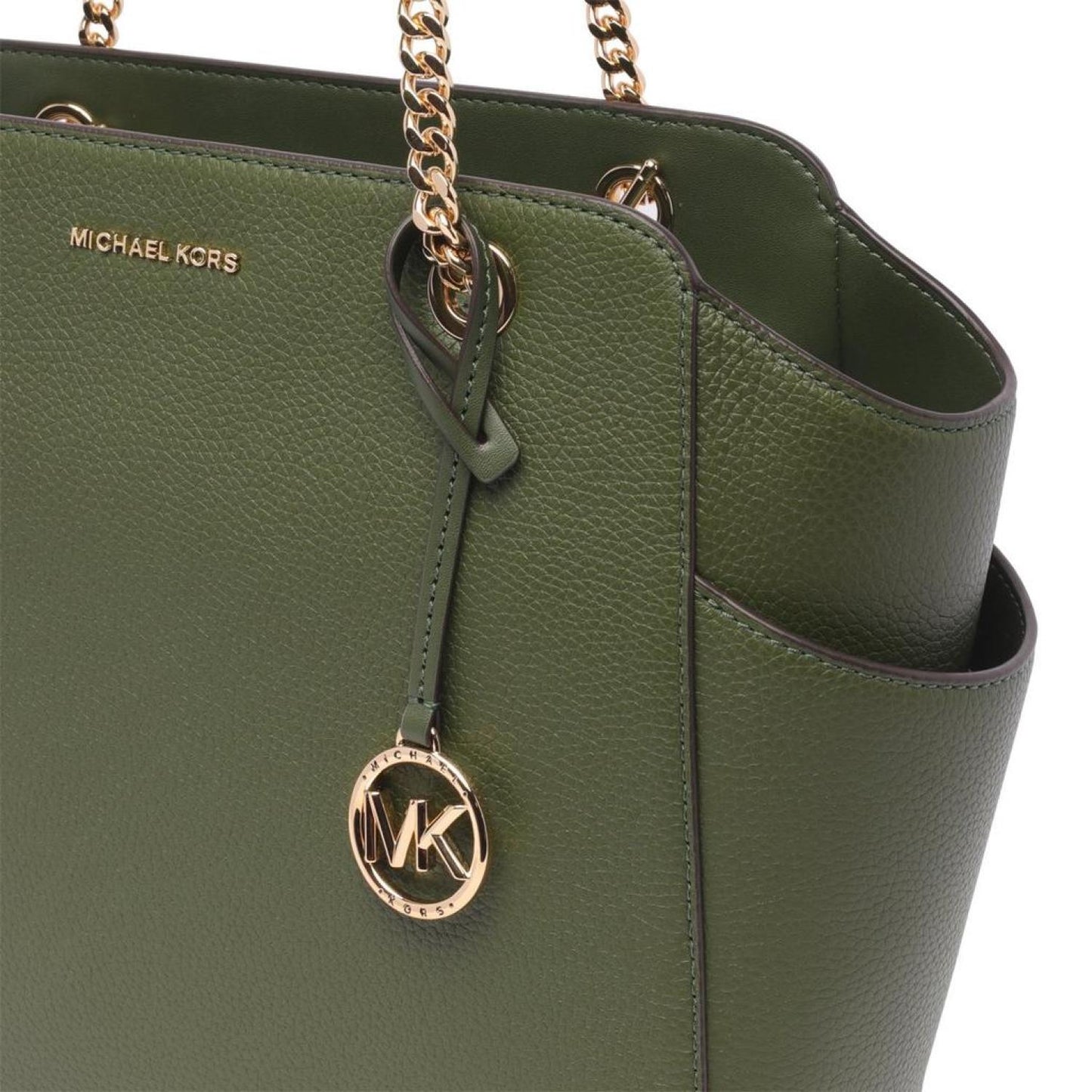 Michael Michael Kors Jacquelyn Logo Charm Medium Tote Bag