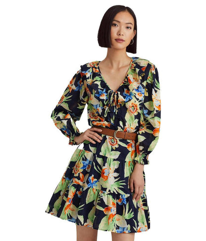 Floral Cotton Voile Dress