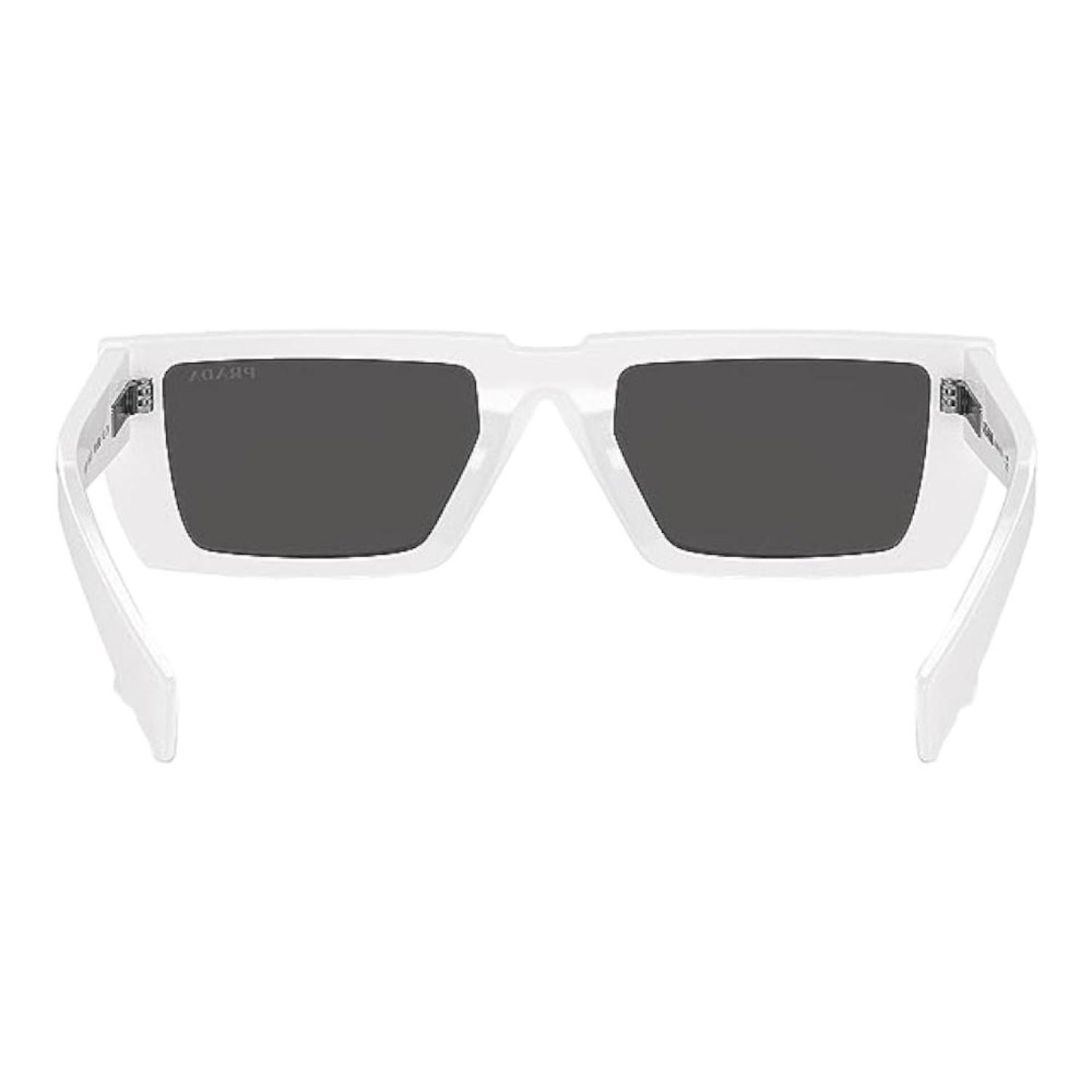 PRADA Unisex PR 24YS 4615S0 White Frame Dark Grey Lens Sunglasses