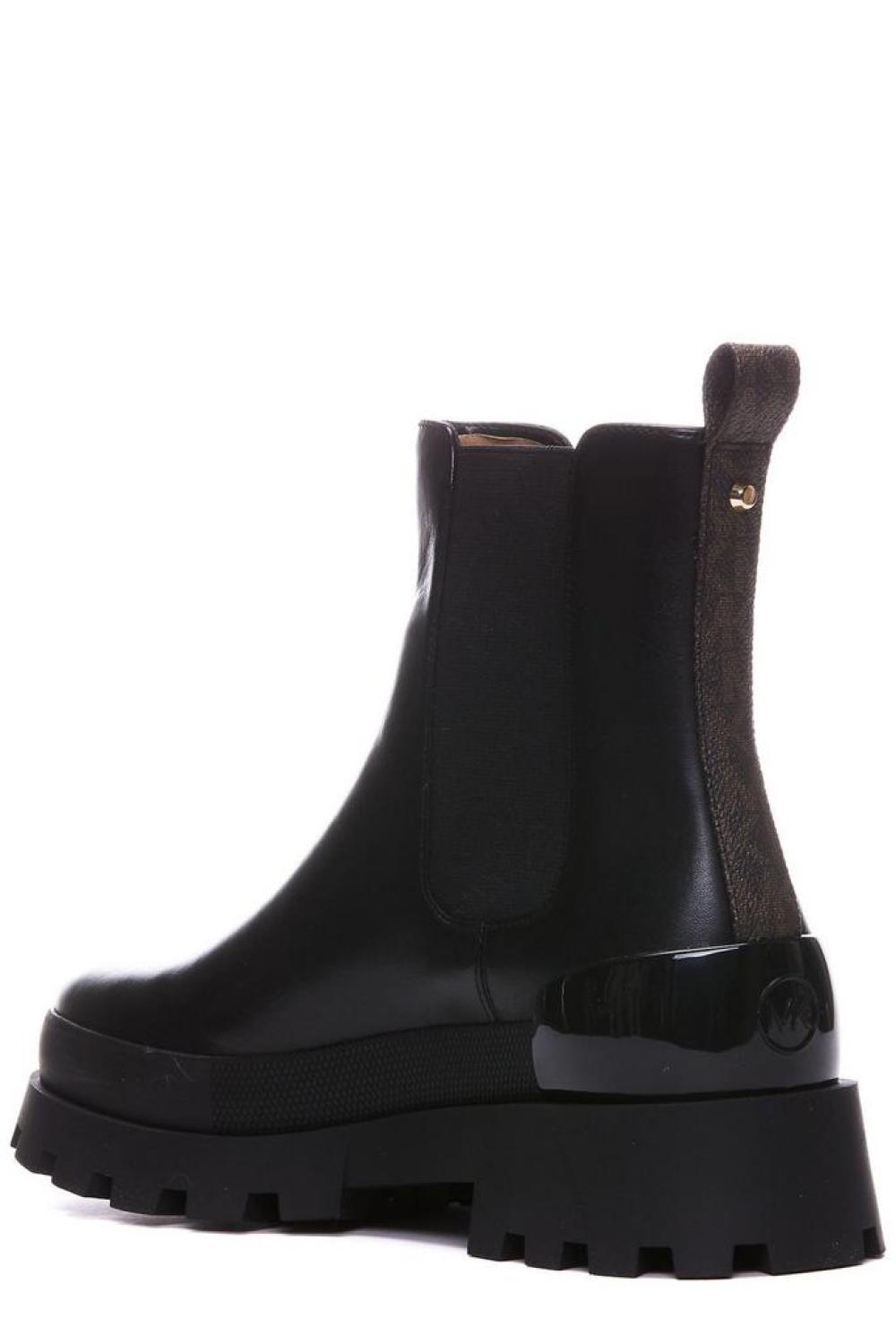 Michael Michael Kors Logo Embossed Chelsea Boots